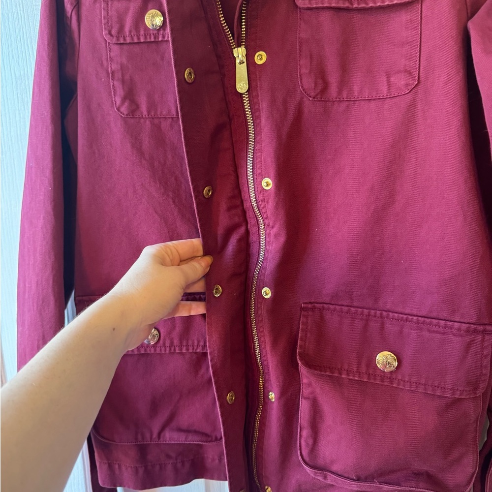 DRAPER JAMES Berry Fall Transitional Twill Field Jacket with Tie Belt - Picture 16 of 16
